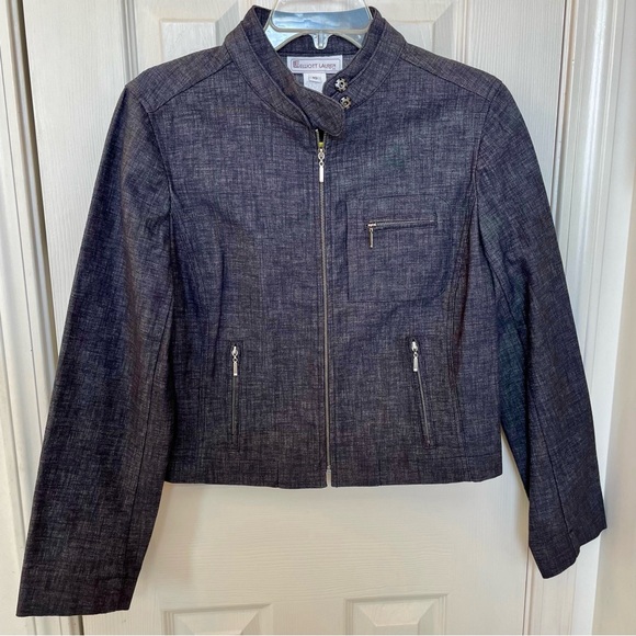 ELLIOTT LAUREN Black Denim Jacket - Picture 4 of 14